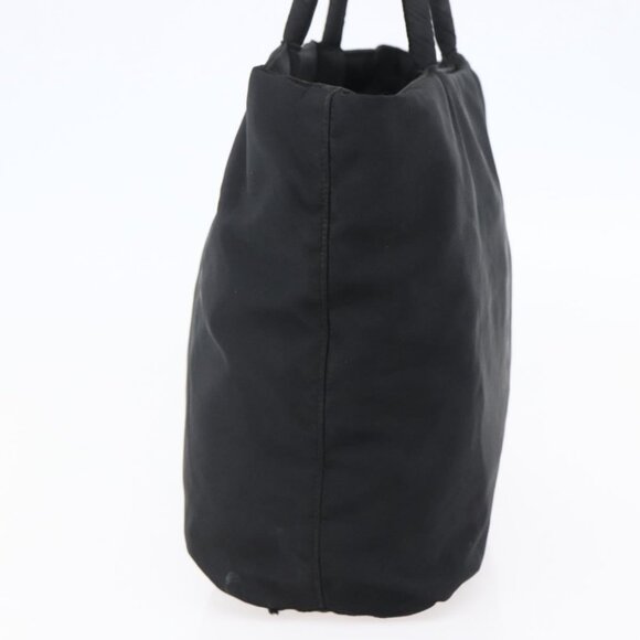 PRADA Tote Bag Nylon Black Silver Auth bs30068 - Picture 5 of 16